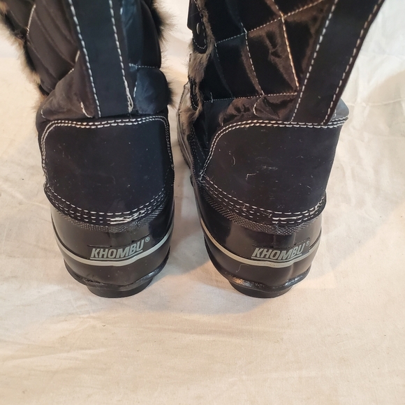 Khombu Jacey Women's Size 8M Faux Fur Lace Up Cold Weather Boots EUC - Picture 7 of 8